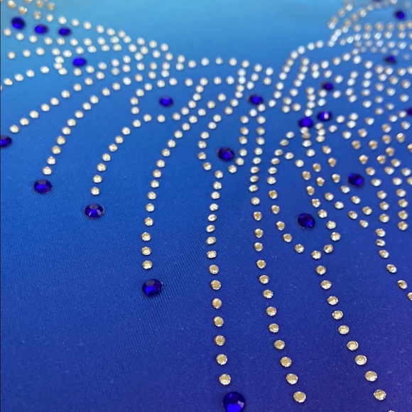 Gymnastics Leotards Blue and Pink Set - Picture 4 of 14